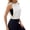 White, variant on Womens Camisole Tops Sleeveless Workout Gym Activewear Crop Open Side Shirt For Athletic Exercise Running Summer Tops for Women