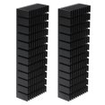 thumbnail image 4 of 2Pcs Cooling Fins Aluminum Power Radiator Slotted Heatsink Kit For Electronics 120x40x20mm, 4 of 8