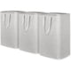 thumbnail image 1 of Cesto para Ropa| Cesto de Ropa Grande Plegable e Impermeable con Asas Extensibles | Se Mantiene en Pie y es Fácil de Transportar | para Ropa, Toallas y Juguetes, Gris, 80L, 3 paquetes, 1 of 8