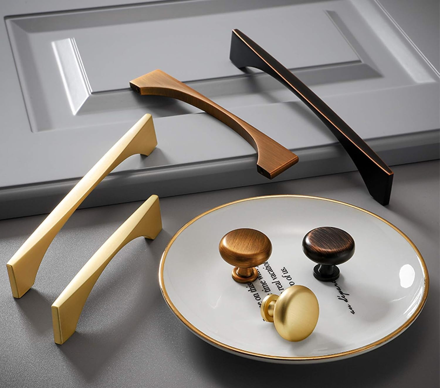 Gamvdout Cabinet Handles Drawer Kitchen Cupboard Handles Pull Bedroom Furniture Pull Handle Door knobs for wardrobes