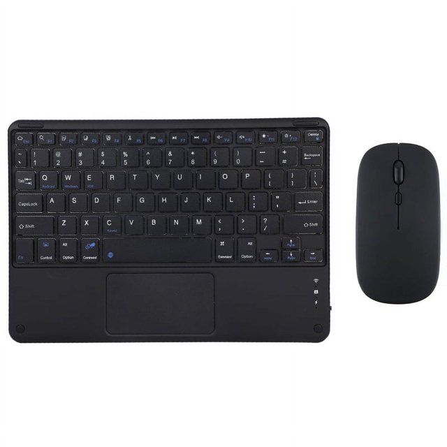 Kit de teclado y ratón con panel táctil Bluetooth, Combos de teclado y ratón inalámbricos rusos, árabes, españoles, Teclado para iPad, teléfono y tableta