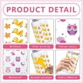 5 Sheets PVC Rub on Transfer Stickers Waterproof Cup Wrap Transfer ...