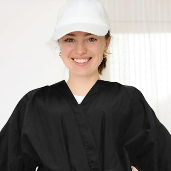 Beaupretty 2Pcs Women Salon Costume Black Cloth for Hair Salon Use Hair Coloring 38.6*24.4*14.2in