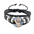 thumbnail image 5 of Pulsera de cuero de Demon Slayer para niñas, pulsera multicapa de Kimetsu Yaiba, Kamado, Tanjirou, Nezuko, regalo para fanáticos del Cosplay, venta al por mayor, 5 of 5