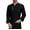 07#Black, variant on Men's Long-Sleeve Chef Jacket, Lightweight Chef Coat, Buttoned Chef Uniform for Kitchen and Restaurant Work