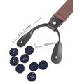 thumbnail image 3 of AWAYTR Men Y-Back Elastic Suspenders Adjustable Heavy Duty 8-Button Design Invisible Button End for for Work Trousers Weddings, 3 of 8