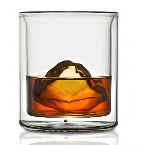 CoastLine Kitchen Double Wall Whiskey Glass Set | Scotch Cocktail Glasses Set of 2 6.7... by CoastLine
