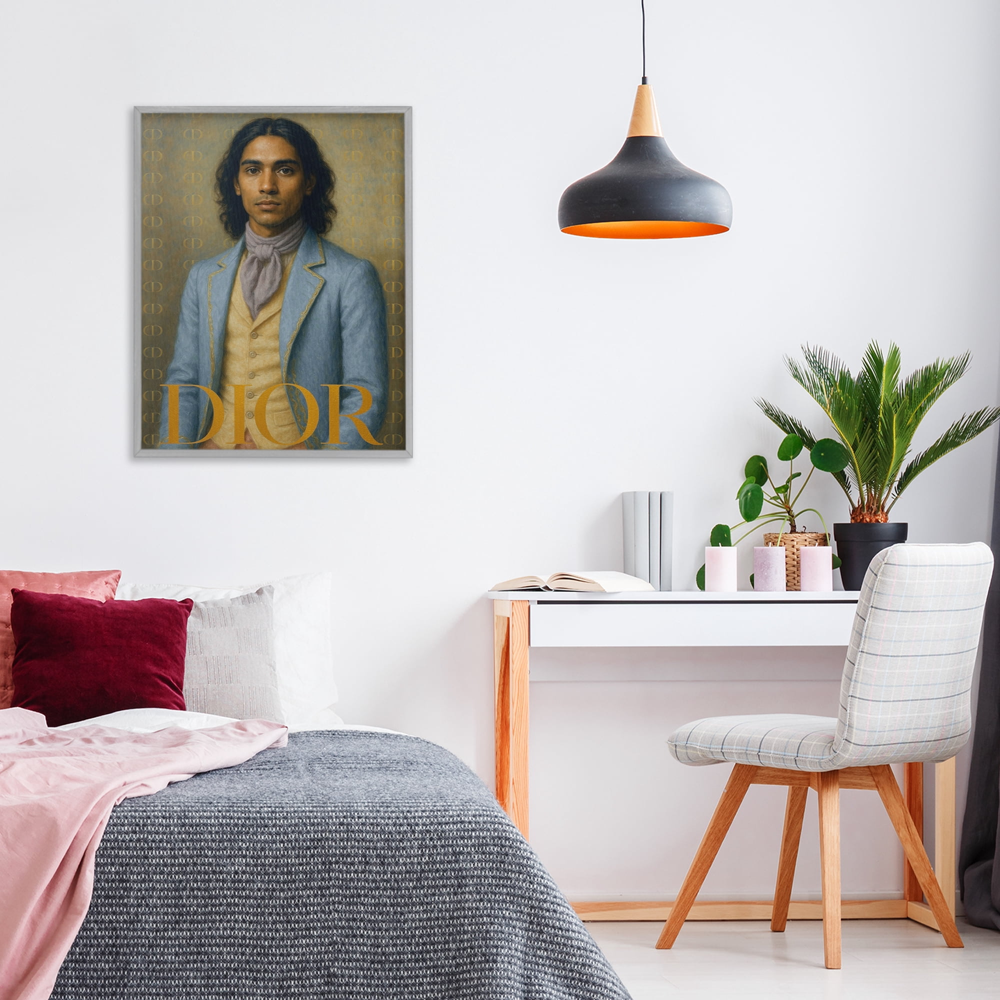 Stupell Industries Iconic Gentleman Fashion Gray Framed Giclee Art, design by Grotto Studios