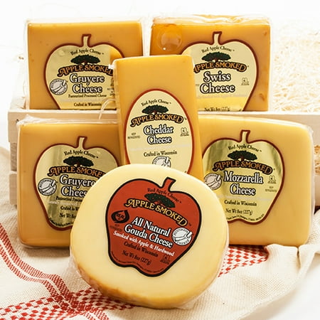 Red Apple Smoked Swiss Cheese, 8 oz (Best Smoked String Cheese)