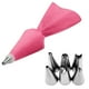 thumbnail image 5 of Billuyoard Juego de 8 boquillas para manga pastelera de acero inoxidable, herramientas para hornear pasteles, accesorios de cocina, color rosa Rosado 2piezas, 5 of 6