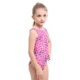 thumbnail image 4 of HAYIMI Child Summer Monokini O-Neck Performance Girls Swimwear Training Swimsuit For Junior Athletes With Heart Prints Cozy Kids Beach Bathing Suit, 4 of 7