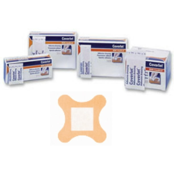 Coverlet Latex Free Adhesive Dressing Strips 4 Wing 50 Ea