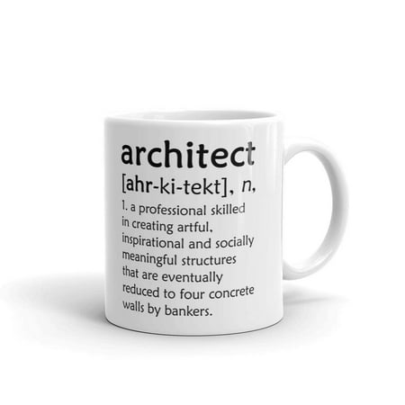 Architect Gift - Architect Definition Architecture Coffee Tea Ceramic Mug Office Work Cup Gift