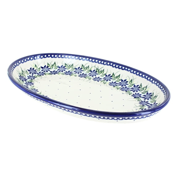 Blue Rose Polish Pottery Sierra Oval Platter