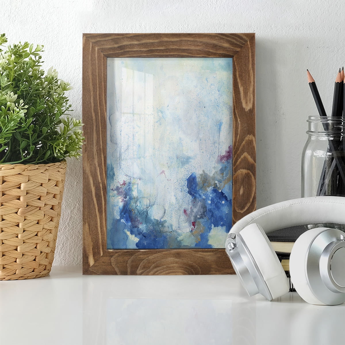 In the Mist II - Framed Print w/glass - Walnut