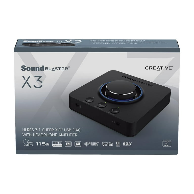 Creative Sound Blaster X3 Hi-Res External USB DAC and Amp
