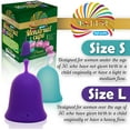 thumbnail image 3 of Talisi Reusable Menstrual Cups with Collapsible Silicone Foldable Sterilizing Cup Set of 3 Small Large Sizes Silicone Soft Cups with Sterilizer Feminine Hygiene Period Cup Tampon and Pad Alternative, 3 of 9
