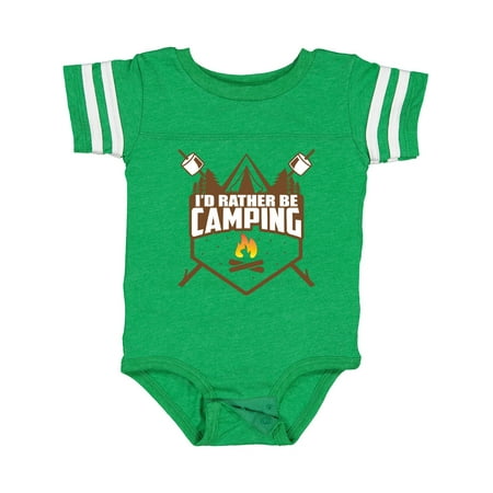 

Inktastic I d Rather Be Camping Gift Baby Boy or Baby Girl Bodysuit