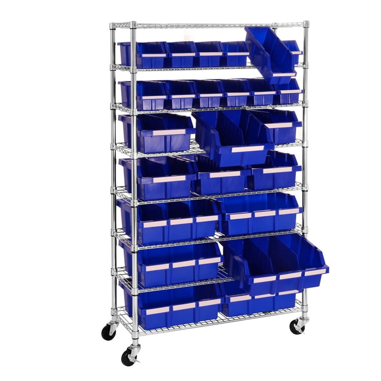 Seville Classics 8-Tier 24-Bin Rack, 36" W x 63.5" H photo 2