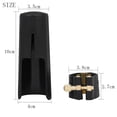 thumbnail image 4 of Boucle en Métal pour Saxophone Simple Clip en Cuir + Capuchon Réglage de Vis en Cuivre Simple Ligature Compacte Durable, 4 of 6
