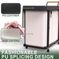 thumbnail image 3 of Clasificador de ropa Kunlabori, 230 L (60 galones), extra grande con tapa, blanco, 3 of 6