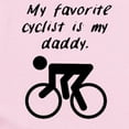 thumbnail image 2 of CafePress - My Favorite Cyclist Is My Daddy Body Suit - Baby Light Bodysuit, Size Newborn - 24 Months, 2 of 4
