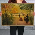 thumbnail image 6 of Autumn Impressionist Park Horizontal Canvas Wall Art with Lightweight Foam Frame - Durable and Ready to Hang, Modern Decorative Print for Living Room, Bedroom, Or Office, 6 of 7
