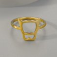 thumbnail image 3 of Cow Stainless Steel Ring Gold Plated Ring Personality Animal Jewelry, 3 of 5