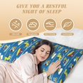 thumbnail image 4 of Lsque Dinosaur on the Beach Vacation Body Pillow Case Cover,Ultra-Soft Microfiber Bed Pillow Cases 20x54 inches,Elegant Bedding,Breathable Durable Pillow Cover with Envelope Closure, 4 of 8