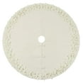 thumbnail image 3 of Fennco Styles Handmade Felt Flower Holiday Christmas Tree Skirt 53 Inch Round - White Tree Skirt for Home, Holiday Tree, Indoor and Special Occasion, 3 of 4