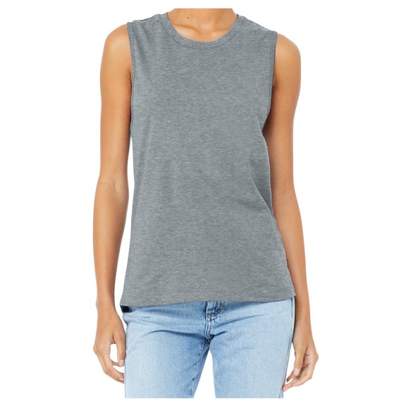 Yellow Rooster Women's Jersey Muscle Tank Athletic Heather XS