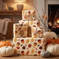 thumbnail image 3 of Fall Decorations Gifts Wrapping Paper,27.56x19.69 Inch Pumpkins Maple Leaf Themed Decor Packaging Material,Perfect for Fall Party Gifts Making & Home Craft, 3 of 7