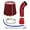 Red, variant on 3'' Cold Air Intake Kit Aluminum Automotive Cold Air Intake Pipe Filter Induction Flow Hose Pipe Kit, Red