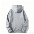 thumbnail image 5 of Women's Solid Color Pullover Hoodie with Drawstring Hood and Kangaroo Pocket Casual Everyday Sweatshirt, S-2XL, 5 of 6