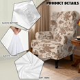 thumbnail image 5 of HUISEFOR Abstract Floral Wingback Armchair Slipcover, Stretch Wing Chair Slipcovers, Wrinkle Resistant, Anti‑Slip, Comfortable, Furniture Protector for Living Room, 5 of 7
