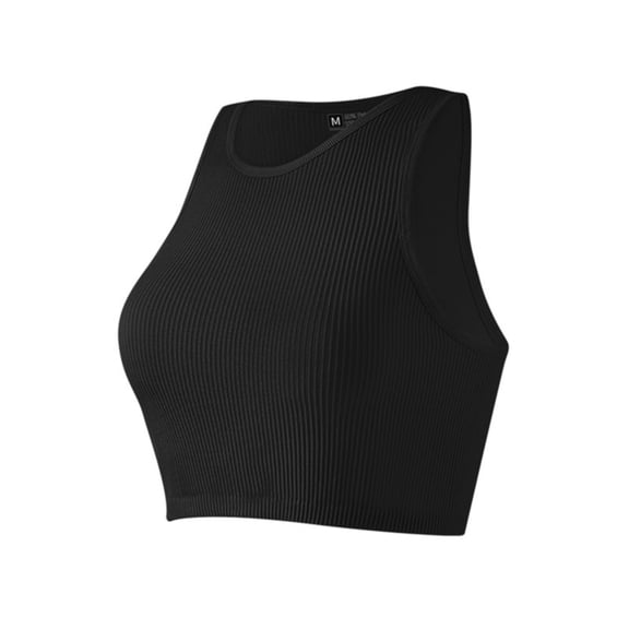 Baberdicy Camisole Tops for Women Women's 1 Piece Crop Tank Tops Ribbed Seamless Workout Sleeveless Shirts Racerback Crop Tops