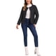 thumbnail image 2 of Chaqueta acolchada ligera para mujer Inspire Chic, con botones, empacable, de manga larga, color negro, 2 of 6