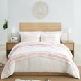 thumbnail image 4 of Sweet Jojo Designs Boho Fringe Pink Ivory Twin Duvet Cover Bedding Set 2 Piece Set, 4 of 6