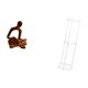 thumbnail image 5 of Figura del pensador abstracto,Estatua de Pensador Abstracto,Arte,Decoración para el Hogar,Figura humana decorativa para estantería de oficina coleccionable,Mesa auxiliar redonda,Mesa auxiliar, 5 of 8