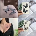 thumbnail image 2 of Hermosos Tatuajes Temporales De Mariposa Azul Realistas Duraderos Impermeables Tatoo Body Art Pierna Brazo Falso Tatto Pegatina Para Mujeres Hombre, 2 of 3