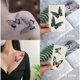 thumbnail image 2 of Hermosos Tatuajes Temporales De Mariposa Azul Realistas Duraderos Impermeables Tatoo Body Art Pierna Brazo Falso Tatto Pegatina Para Mujeres Hombre, 2 of 3