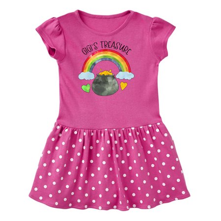

Inktastic Gigi s Treasure St. Patrick s Day Rainbow and Gold Gift Toddler Girl Dress