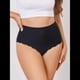 thumbnail image 5 of Bragas Invisibles de Cintura Alta para Mujer, Sin Etiqueta, con Borde Ondulado y Cobertura Total. Negro XL, 5 of 10