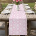 thumbnail image 5 of Table Runners 72 Inches Long Dress Scarves, Pink Flowers Farmhouse Kitchen/Dining Table Decor Table Runner, Coffee Tablerunners, Cute Floral Botanical Farmhouse 13x72 Inch, 5 of 8