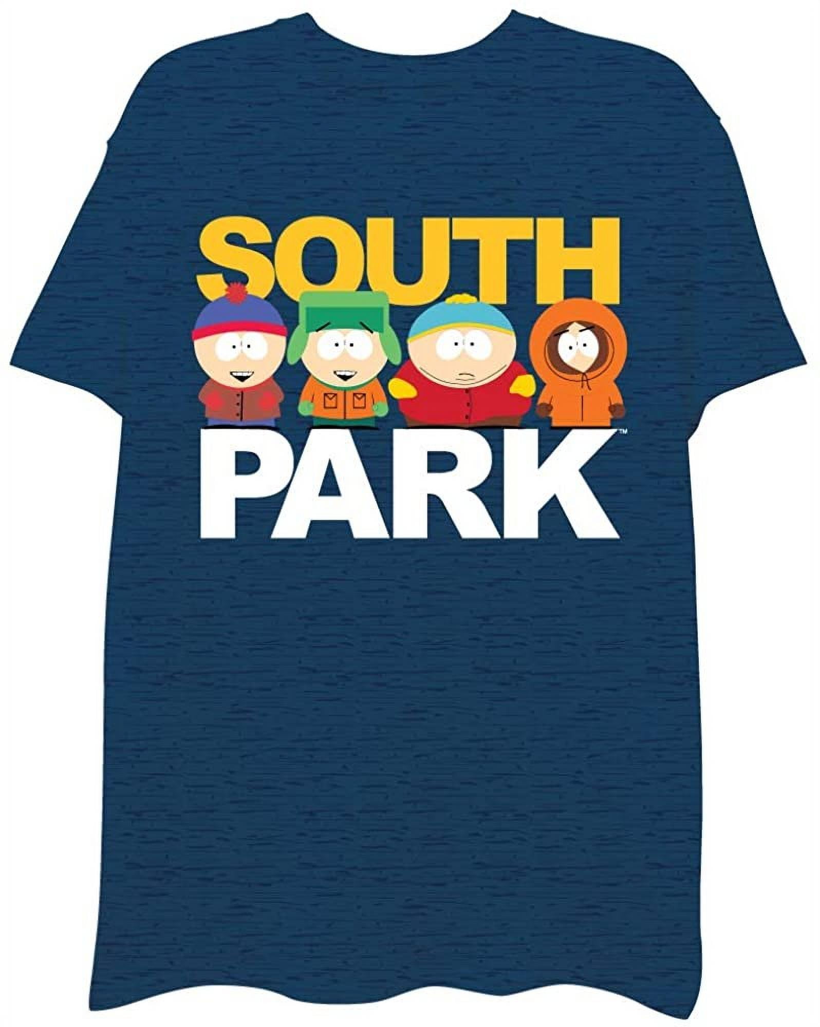 South Park Mens Logo Shirt - Cartman, Kenny, Kyle & Stan Tee - Classic ...