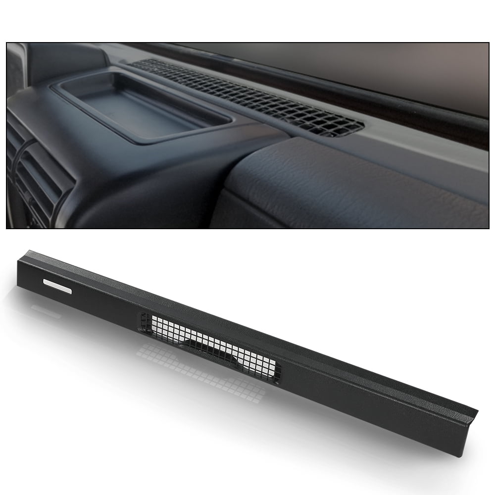 PIT66 Dash Top Cover Fit for Wrangler TJ Jeep 1997-2006 Defrost Vent Bezel Trim Black 55037036