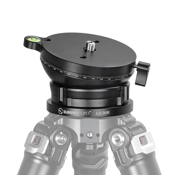 SUNWAYFOTO LB-90R 360° Panoramic Leveling base Tripod Head 55 lbs（25kg） Load Capacity