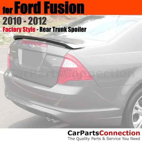 Trunk Spoiler Compatible With 2010 2011 2012 Ford Fusion Sedan Factory Style Painted Color UH Tuxedo Black