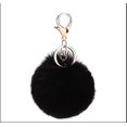thumbnail image 3 of Llavero con pompón peludo zhang ming negro, 3 of 5