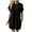 A1-Black937, variant on Womens Summer Loose T-Shirt Dress Solid Crew Neck Short Sleeve Pocket Mini Dresses